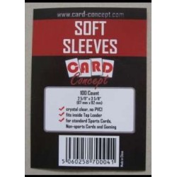 100 sleeves standard soft sleeves