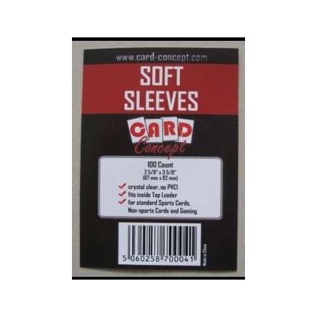 100 sleeves standard soft sleeves