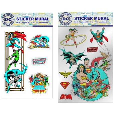 stickers muraux marvel : superman 50 x 70 cm