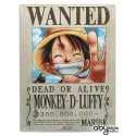 plaque métal one piece luffy wanted