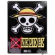 plaque métal one piece skull luffy