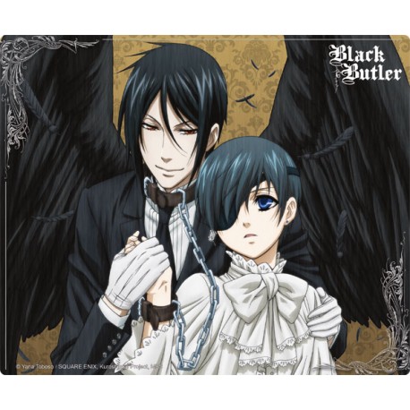 tapis de souris black butler : sebastian et ciel