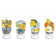 set de 4 verres simpson à liqueur