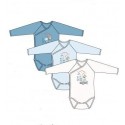 lot 3 body snoopy sur la lune (1 à 6 mois)