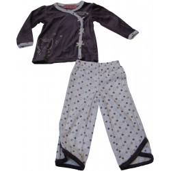 pyjama angel cat sugar violet (2 à 6 ans)