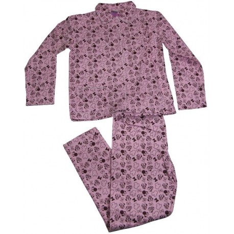 pyjama minnie flanelle rose (8 à 14 ans)