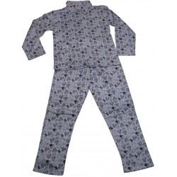 pyjama disney minnie flanelle grise (2 à 6 ans)