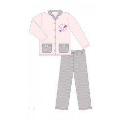 pyjama snoopy flanelle pink (2 à 6 ans)