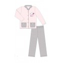 pyjama snoopy flanelle pink (2 à 6 ans)