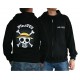 sweat shirt one piece skull with map