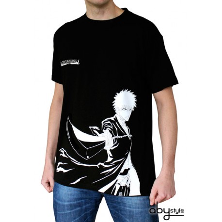 t-shirt bleach ichigo noir et blanc
