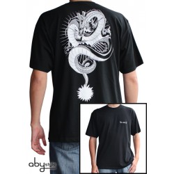 t-shirt dragon ball z shenron noir et blanc