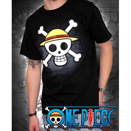 t-shirt one piece basic homme tête de mort