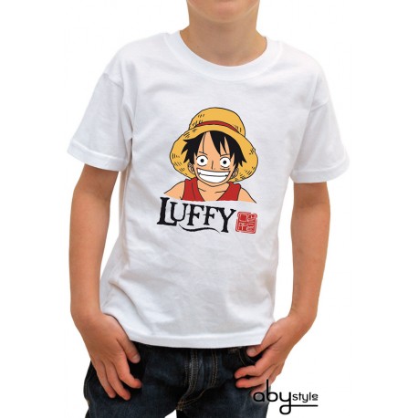 t-shirt one piece enfant luffy head