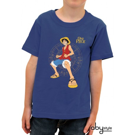 t-shirt one piece enfant luffy fight