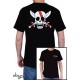 t-shirt one piece shanks skull