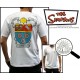 t-shirt simpsons homme blanc beer tv donuts