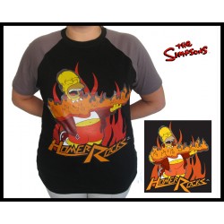 t-shirt simpsons homer rock