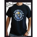 t-shirt simpsons homme navy blue police