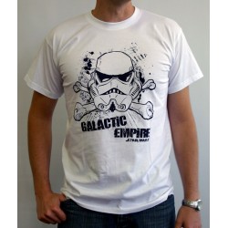 t-shirt star wars galactic empire blanc