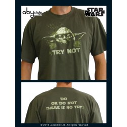 t-shirt star wars kaki yoda