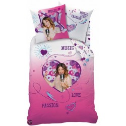 housse de couette violetta baila rose avec taie