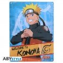 Plaque métal NARUTO 