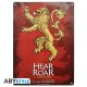 Plaque métal GAME OF THRONES Lannister