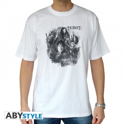 Tshirt THE HOBBIT groupe homme MC white SPECIAL PRICE