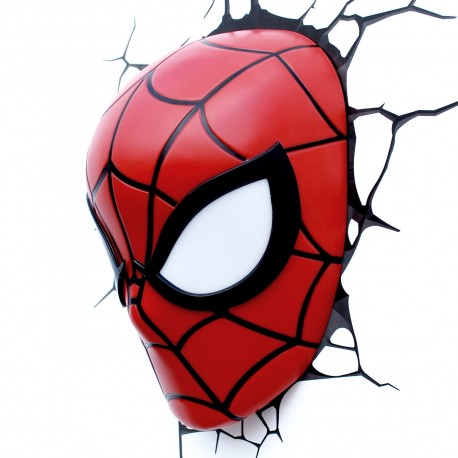 Lampe 3D LED Spider-Man Mask Marvel Comics