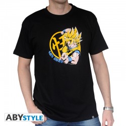 Tshirt dragon ball z DBZ/ Goku Super Saiyan homme MC black basic