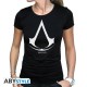 T-shirt assassin's creed Logo femme MC black 