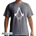 T-shirt assassin's creed Logo homme MC grey 