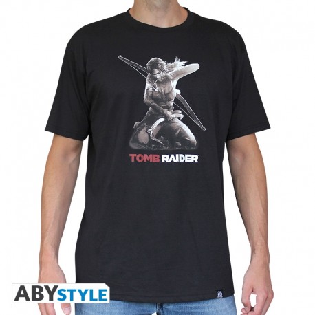 T-Shirt TOMB RAIDER Lara A Genoux Homme 