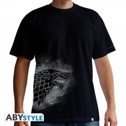 t-shirt game of thrones : Stark Spray homme mc black