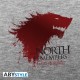 t-shirt game of thrones :The North homme MC sport grey