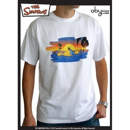 T-Shirt SIMPSON Homer On The Beach Homme