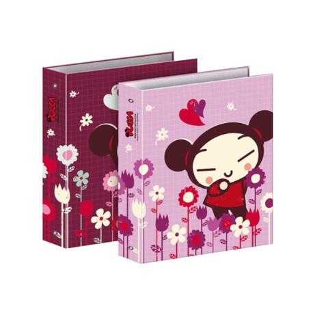 classeur pucca romance a4 rose