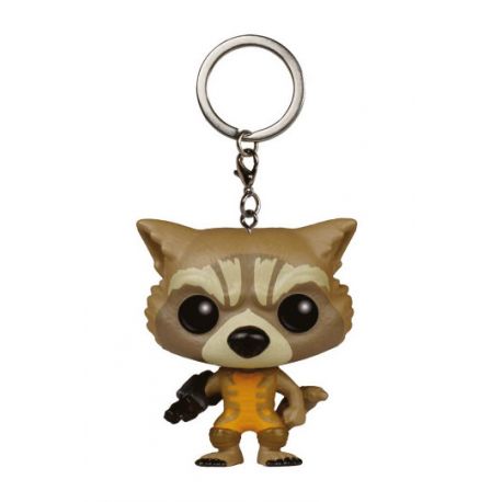 Figurine Les Gardiens de la Galaxie porte-clés Pocket POP! Vinyl Rocket Raccoon 4 cm