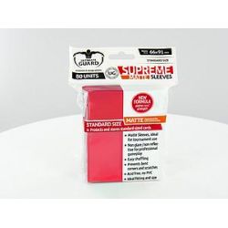 80 Pochettes Supreme Matte Sleeves Rouge