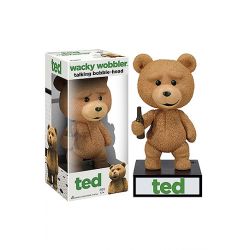 Figurine Ted Wacky Wobbler Bobble Head électronique Talking Ted 15 cm