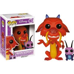 Figurine Mulan POP! Disney Vinyl Mushu & Cri-Kee 7 cm