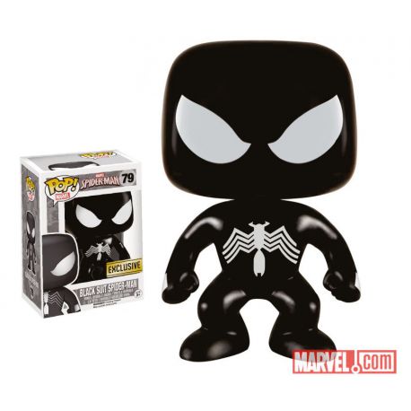 Figurine Marvel Comics POP! Vinyl Bobble Head Black Suit Spider-Man Exclusive 9 cm