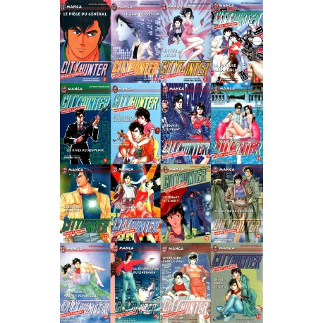 Lot de 16 Mangas City Hunter