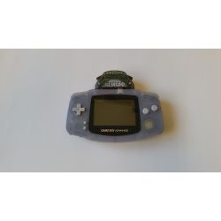 game boy advance grise transparent avec adapteur sans fil