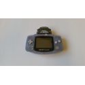 game boy advance grise transparent avec adapteur sans fil