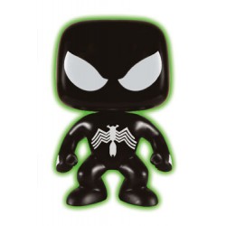 Marvel Comics POP! Vinyl Bobble Head Black Suit Spider-Man Glow In The Dark 9 cm