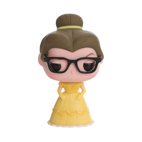 La Belle et la Bête POP! Disney Vinyl Figurine Belle Nerd (Hipster) 9 cm