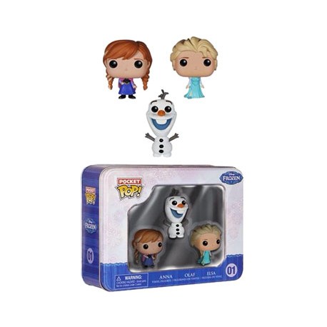 La Reine des neiges pack 3 Pocket POP! Tins figurines 4 cm