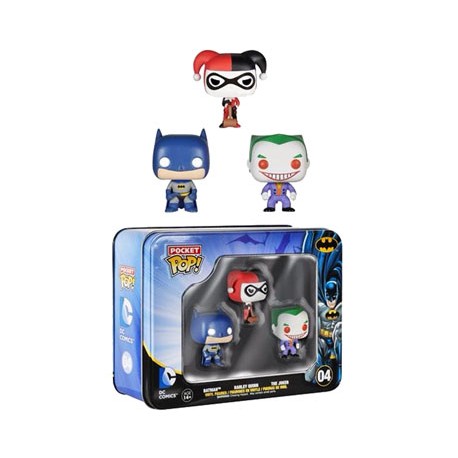 Batman pack 3 Pocket POP! Tins figurines 4 cm